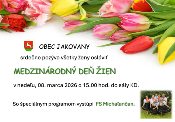 Pozvánka - Medzinárodný deň žien 